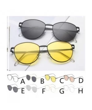 Fashion Man Women Irregular Shape Retro Sunglasses Unisex Vintage Style Glasses - G - CE18UM7O7MD $10.63 Rectangular