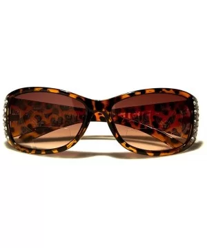 Womens Designer Bifocal Sunglasses with Rhinestones - Hard Case Included - Tortoise - C718C4QHYSN $12.14 Rectangular