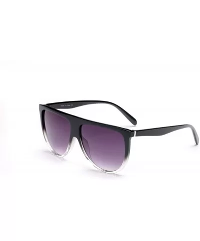 Women Round Fashion Sunglasses - Gradient Purple - CX18WU6MNCG $18.67 Goggle