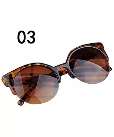 Classic Polarized Semi Rimless Sunglasses Protection - C - C218YRSO5ZL $4.32 Semi-rimless