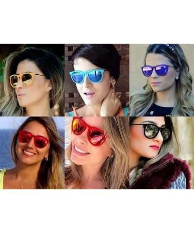 sunglasses for women Retro Round Sunglasses Men Oval Frame Sun Glasses - 13 - CL18WWMIURZ $21.78 Round