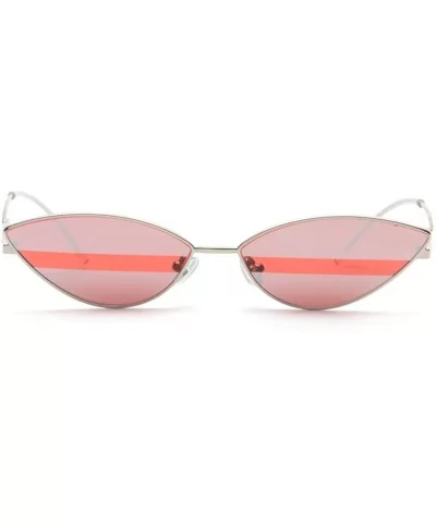 Cat Eye Sunglasses Small Candy Color Fashion Sun Glasses For Women Gift Summer - Red - CM18DIDNQWS $8.62 Cat Eye