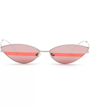 Cat Eye Sunglasses Small Candy Color Fashion Sun Glasses For Women Gift Summer - Red - CM18DIDNQWS $8.62 Cat Eye