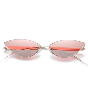 Cat Eye Sunglasses Small Candy Color Fashion Sun Glasses For Women Gift Summer - Red - CM18DIDNQWS $8.62 Cat Eye