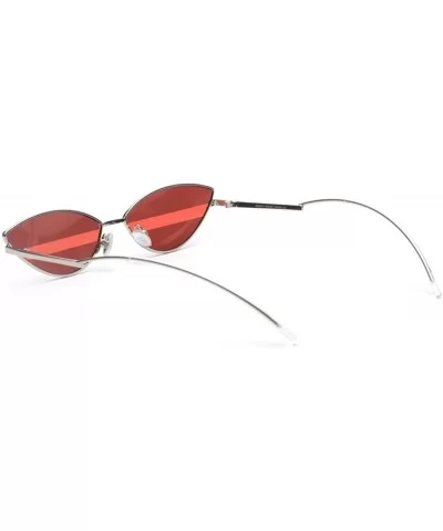 Cat Eye Sunglasses Small Candy Color Fashion Sun Glasses For Women Gift Summer - Red - CM18DIDNQWS $8.62 Cat Eye