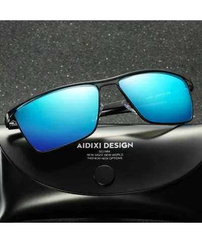 Polarized Sunglasses Glasses Teardrop MDYHJDHHX - Black - CZ18X5IG3NE $20.78 Round