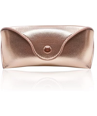 Eyeglasses Case Sunglasses Bag Vogue Twinkle Spectacle Pouch with Cleaning Cloth - Rose Gold - CX18E9HS0KZ $6.98 Aviator