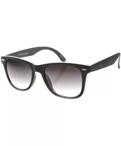 Casual Large Horn Rimmed Journeymen Sunglasses - Black Lavender - CX11YE00G8F $7.38 Wayfarer