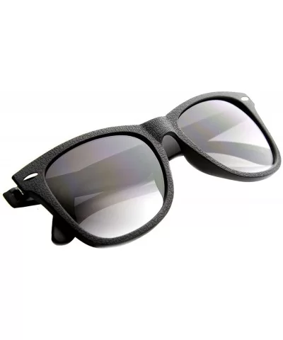 Casual Large Horn Rimmed Journeymen Sunglasses - Black Lavender - CX11YE00G8F $7.38 Wayfarer