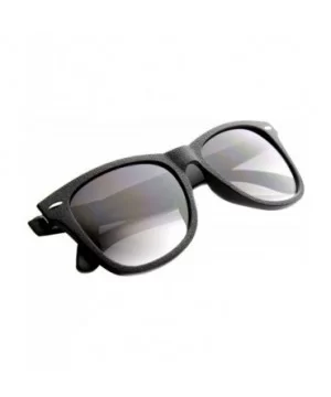 Casual Large Horn Rimmed Journeymen Sunglasses - Black Lavender - CX11YE00G8F $7.38 Wayfarer