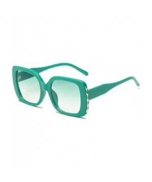 Sunglasses Female Sunglasses Retro Glasses Men and women Sunglasses - Green - CU18LL8GX4N $6.62 Sport