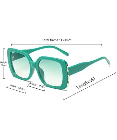 Sunglasses Female Sunglasses Retro Glasses Men and women Sunglasses - Green - CU18LL8GX4N $6.62 Sport