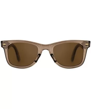 Vintage Polarized UV400 Protection Sunglasses for Men Women Retro Frosted Frame - B-translucent Brown - C818W5RZWCL $9.49 Rec...