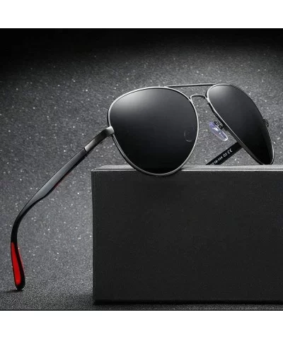 Classic Men Pilot Metal Frame Brand Designer Myopic polarized sunglasses Optical glasses - CG18TG6WZU4 $16.06 Goggle