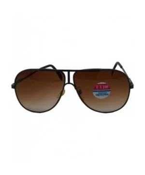 Vintage 70's and 80's Era Aviator Style Sunglasses for Men and Women - Brown - CK18YI6OE5M $9.99 Aviator