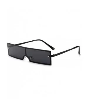 Vintage Metal Frame Small Sun Glasses Female Skinny Cat Eye Eyewear - As Picture-1 - C818W7X4I3D $25.79 Oversized