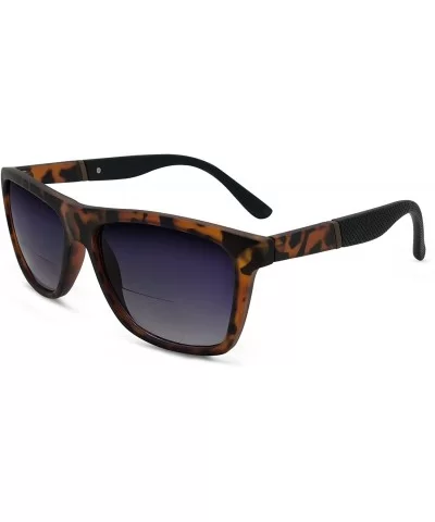 Amor Nearly No Line Bifocal Sunglasses for Women and Men - Tortoise - CY18CORI5GR $17.74 Square