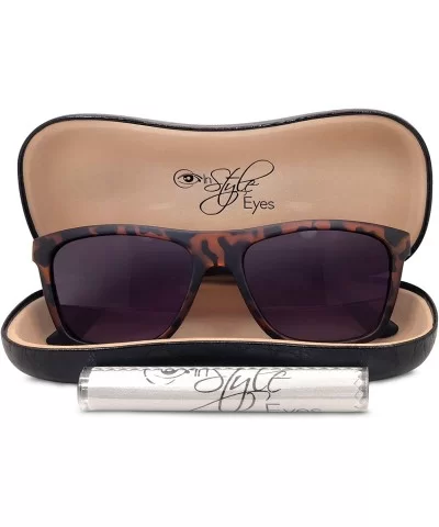 Amor Nearly No Line Bifocal Sunglasses for Women and Men - Tortoise - CY18CORI5GR $17.74 Square