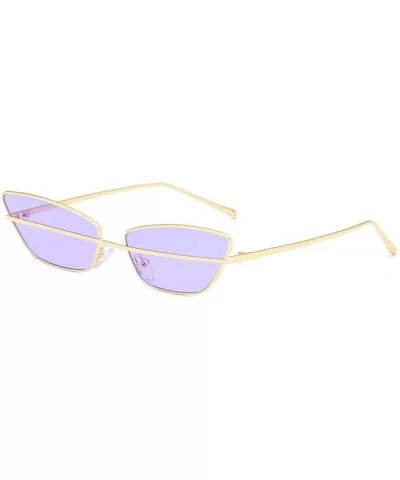 Trendy Metal Frame Sunglasses Vintage Ladies Cat Eye Sun Glasses Women Men Eyewear Female Male UV400 - 2 - CR18Y6IWG7I $15.53...