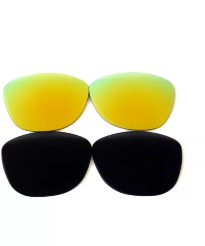 Replacement Lenses Frogskins Black&Gold Color Polarized 2 Pairs - Black&gold 2 Pairs - CN121PRXV27 $12.25 Oversized