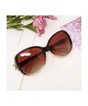 Classic Stylish Oversized Sunglasses HD Polarized Sunglasses for Women - 100% UV400 Protection - Brown - C218THCU5O6 $6.85 Ov...