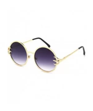 Little claw sunglasses - claw round sunglasses - metal sunglasses - sunglasses - E - CG18SCXODHW $29.36 Round