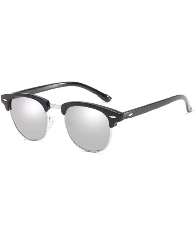 Polarized semi-rimless sunglasses for men - 7 - CJ18D2CXW0D $12.26 Semi-rimless