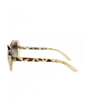 Womens Rectangular Metal Bridge Butterfly Designer Fashion Sunglasses - Beige - CJ11NV5OVCV $7.42 Butterfly