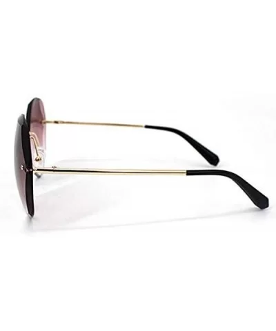 Color Lens Sunglasses Stylish Sunnies Eyewear Metal Sunglasses - H - Pink - CT18W5SQT26 $9.95 Rimless