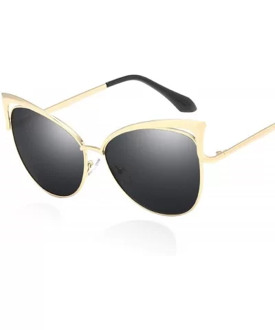 Fashion Sexy Ladies Cat Eye Sunglasses Women Brand Designer Vintage Mirror Sun Glasses - C10 Gold Green - CK18WD6SNSG $10.69 ...