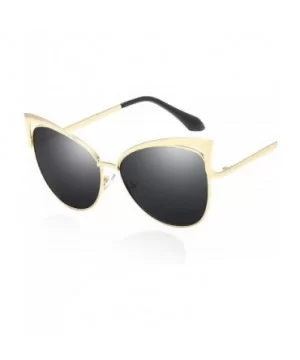 Fashion Sexy Ladies Cat Eye Sunglasses Women Brand Designer Vintage Mirror Sun Glasses - C10 Gold Green - CK18WD6SNSG $10.69 ...