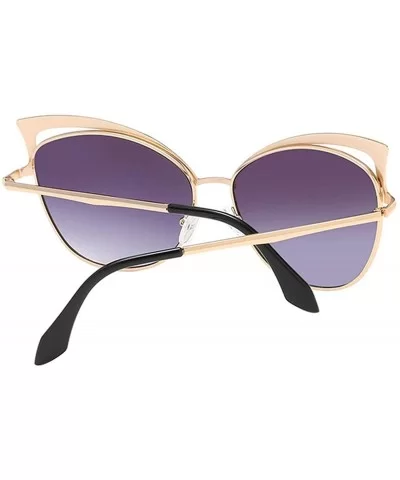 Fashion Sexy Ladies Cat Eye Sunglasses Women Brand Designer Vintage Mirror Sun Glasses - C10 Gold Green - CK18WD6SNSG $10.69 ...