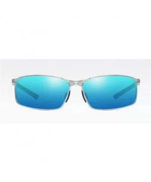 designe rcustom polarized sunglasses fashion - Silver&blue-4.0 - CD18N0C4Q53 $21.00 Square