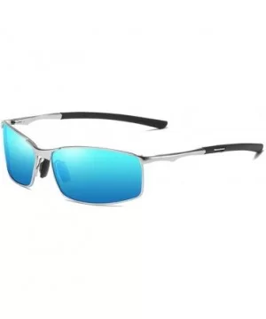 designe rcustom polarized sunglasses fashion - Silver&blue-4.0 - CD18N0C4Q53 $21.00 Square