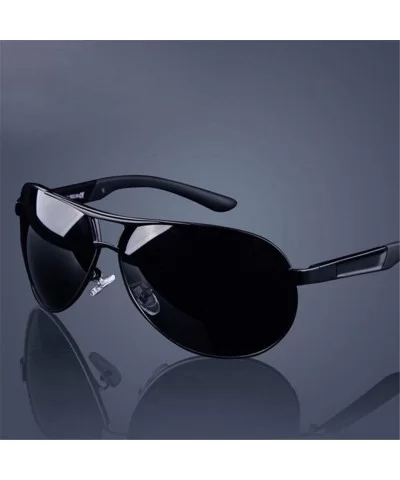 Men Polarized Sunglasses Driving Pilot Sunglass Man Eyewear Sun Glasses - C6 - CU194OWL8AM $22.11 Oval