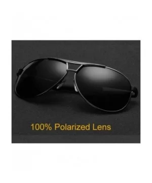 Men Polarized Sunglasses Driving Pilot Sunglass Man Eyewear Sun Glasses - C6 - CU194OWL8AM $22.11 Oval