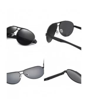 Men Polarized Sunglasses Driving Pilot Sunglass Man Eyewear Sun Glasses - C6 - CU194OWL8AM $22.11 Oval