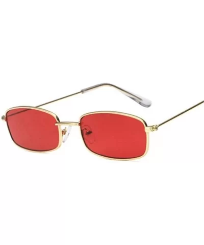 Small Sun Glasses Female Red Pink Lens Glasses Small Frame Shades C9 As Pciteu - C7 - CI18YKSW9KQ $4.65 Aviator