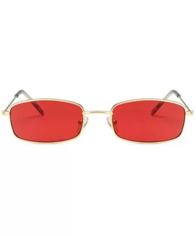 Small Sun Glasses Female Red Pink Lens Glasses Small Frame Shades C9 As Pciteu - C7 - CI18YKSW9KQ $4.65 Aviator