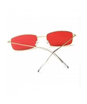 Small Sun Glasses Female Red Pink Lens Glasses Small Frame Shades C9 As Pciteu - C7 - CI18YKSW9KQ $4.65 Aviator