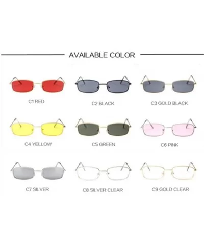 Small Sun Glasses Female Red Pink Lens Glasses Small Frame Shades C9 As Pciteu - C7 - CI18YKSW9KQ $4.65 Aviator