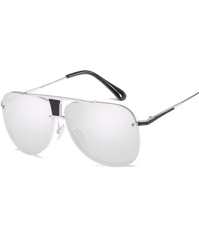 Men's and women's Sunglasses retro clam glasses metal sunglasses in Europe and America - F - C718Q7C8UX3 $28.89 Aviator