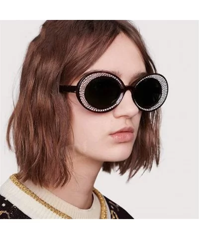 Fashion Sunglasses Oversized Glasses Personality - 6 - CB198GCXRWU $17.02 Round