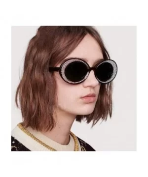 Fashion Sunglasses Oversized Glasses Personality - 6 - CB198GCXRWU $17.02 Round