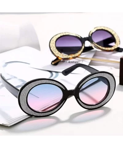 Fashion Sunglasses Oversized Glasses Personality - 6 - CB198GCXRWU $17.02 Round