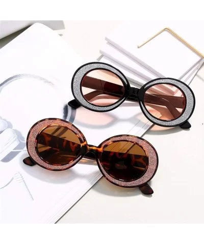 Fashion Sunglasses Oversized Glasses Personality - 6 - CB198GCXRWU $17.02 Round