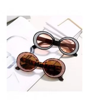 Fashion Sunglasses Oversized Glasses Personality - 6 - CB198GCXRWU $17.02 Round