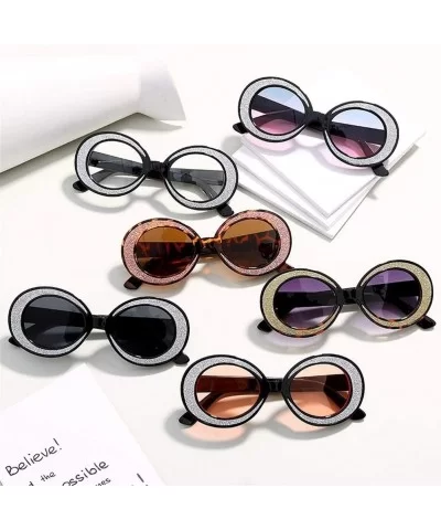 Fashion Sunglasses Oversized Glasses Personality - 6 - CB198GCXRWU $17.02 Round