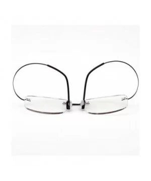 Memory Titanium Frameless Lightweight Reading Glasses Hingeless Flexibled Frames for Mens Womens - Black - CB18QRKZYU9 $10.06...