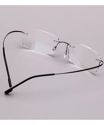 Memory Titanium Frameless Lightweight Reading Glasses Hingeless Flexibled Frames for Mens Womens - Black - CB18QRKZYU9 $10.06...